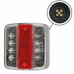 Rear light 4 functions 98x105mm 14LED with 5-pin EC