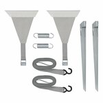 Storm strap set 2x 4.8m with tendon attachment for awning rail