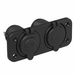 Flush-mounting kit: socket DIN + USB port double type A 2x2100mA