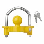 Coupling lock with cylinder lock