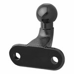 Tow bar ball black angled E-type approved
