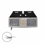 Marker light 12/24V white 110x40mm LED with holder