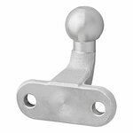 Towbar ball silver angled