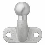 Towbar ball silver angled