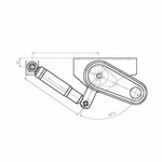 Shock absorber holder 90 x 50 mm - set of 2