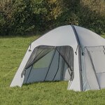 Side wall with mosquito net for inflatable party tent