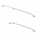 Tarpaulin bracket aluminum extendable 108-146cm for trailer tarpaulin