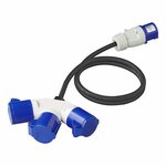 CEE 3-way splitter 16A 150cm 3x1.5mm²