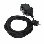 Schuko socket 4-way 5M 3x 1.5 mm²