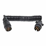 Spiral cable 3M with 2x plug 7-pin PVC