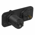 Installation kit: voltmeter 6-30V + USB port double type A 2x2100mA