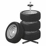 Aluminum rim stand for 4 tires