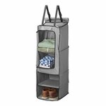 Organizer 4 compartments 34 x 34 x 96 cm with zip pocket + 7 mm keder