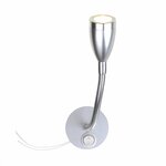 Surface-mounted spotlight 1-led with flexible gooseneck 12V 120lm dia 65x110-260mm
