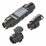 Plug tester 7-pin 12V set with 2 adapters