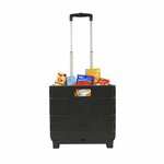 Transport trolley with folding crate 25kg