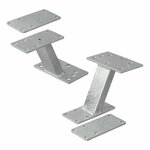 Spare wheel holder with mounting plate