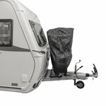 Bicycle cover for 2 bicycles on the drawbar