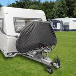 Bicycle cover for 2 bicycles on the drawbar