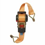 Tension strap with ratchet + 2 hooks 450cm 750kg automatically retractable