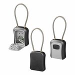 Key safe with combination lock with steel wire