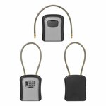 Key safe with combination lock with steel wire