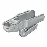 Steel ball coupling vertical 2 holes square 70mm 1300kg braked