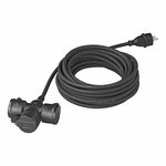 Schuko socket 3-way 10M 3x 1.5 mm²