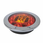 Rear light 3 functions 122mm 24LED chrome