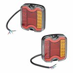 Rear light 4 functions 105 x 95 mm LED + GLOW right
