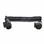 Spiral cable 3.5M 8-core with 2x plug 13-pin PVC