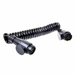 Spiral cable 3.5M 8-core with 2x plug 13-pin PVC