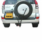Bicycle carrier Klick Fast II with license plate holder