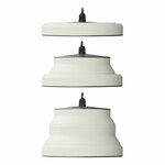 Hanging lamp LED foldable silicone white dia 15cm