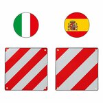 Aluminum marker board 50 x 50 cm for Italy/Spain 2 in 1