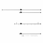 Motorhome garage suspension rail 85 - 165 cm