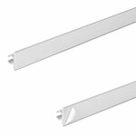 Aluminium tent rail 90 120 x 2.5 cm self-adhesive - set of 3