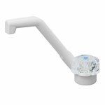 Cold water tap De Luxe 12V dia 20 mm white large button