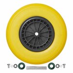 PU tire with plastic rim 164.00-8 incl. axle 20mm