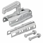 Ball coupling steel round 35-50 mm 1700 kg braked