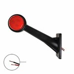 Width light 12/24V red/white 166x193mm LED left