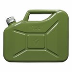 Jerrycan 10L metal green with magnetic screw cap UN- TuV/GS-approved