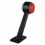 Width light 12/24V red/white 166x193mm LED left