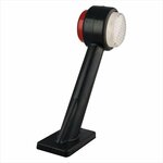 Width light 12/24V red/white 166x193mm LED right