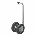 Double nose wheel 48 mm with solid rubber tyres 200 x 50 mm