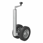 Double nose wheel 48 mm with solid rubber tyres 200 x 50 mm