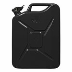 Jerry can 20L metal black UN- TuV/GS-approved