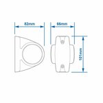 Width light 12/24V red/white/orange 101x82mm LED