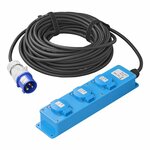 CEE 3-way Schuko socket 20M 3x 1.5 mm²