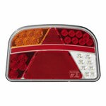 Rear light 6 functions 240x150mm LED left